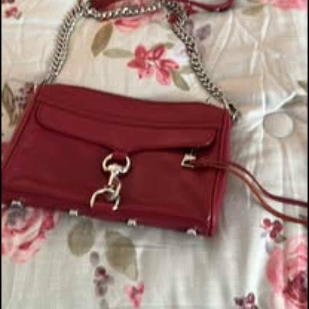 Rebecca Minkoff Burgundy Leather Crossbody Bag